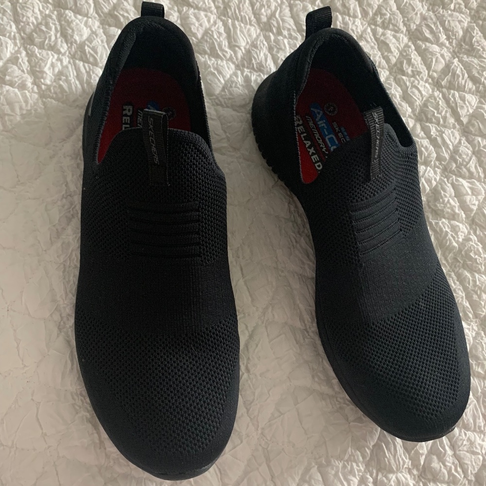 COPY - Skechers  black slip on work shoe size 9.5
